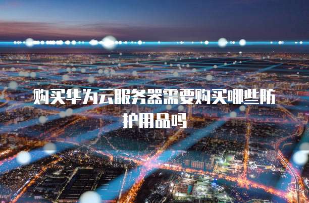 购买华为云服务器需要购买哪些防护用品吗