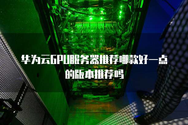 华为云GPU服务器推荐哪款好一点的版本推荐吗