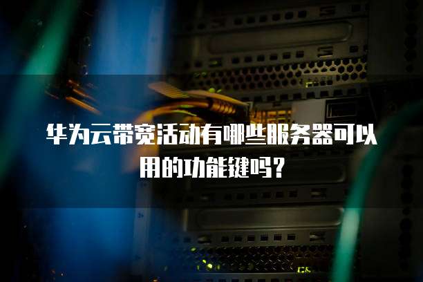 华为云带宽活动有哪些服务器可以用的功能键吗?