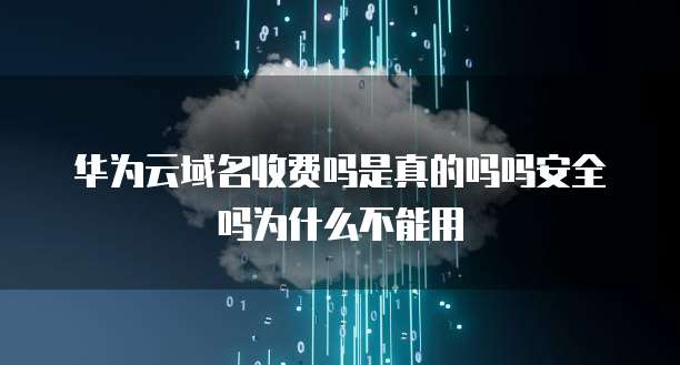 华为云域名收费吗是真的吗吗安全吗为什么不能用