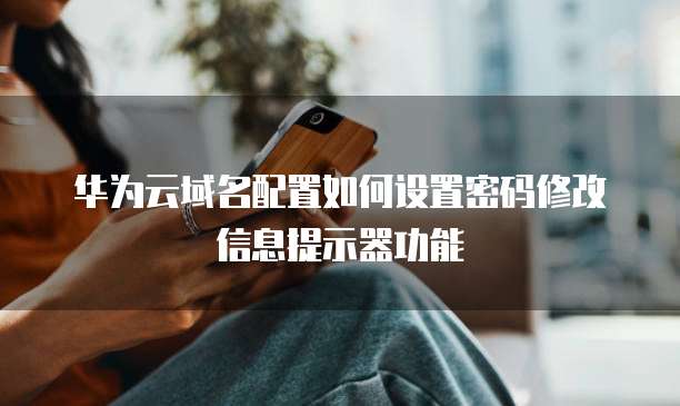 华为云域名配置如何设置密码修改信息提示器功能