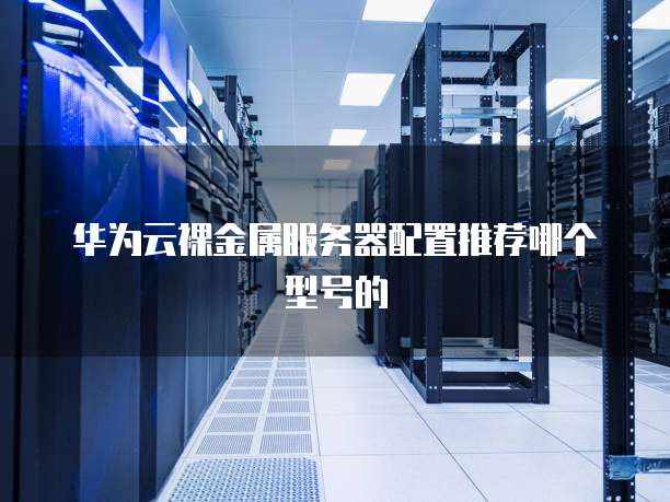 华为云裸金属服务器配置推荐哪个型号的