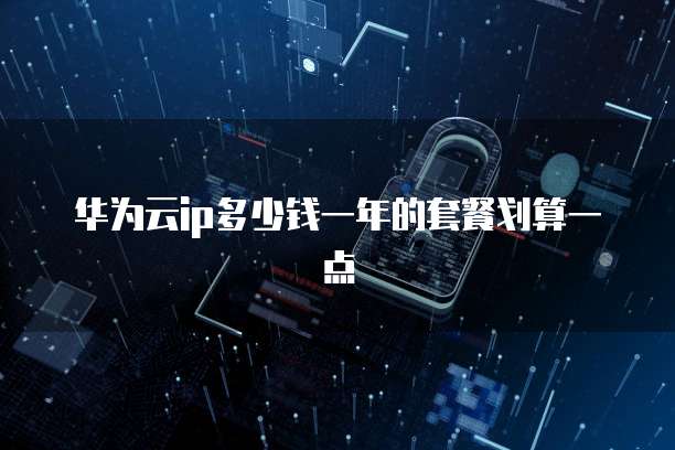 华为云ip多少钱一年的套餐划算一点