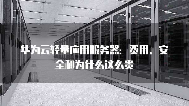 华为云轻量应用服务器:费用、安全和为什么这么贵