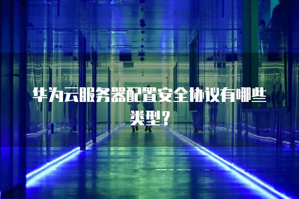 华为云服务器配置安全协议有哪些类型？