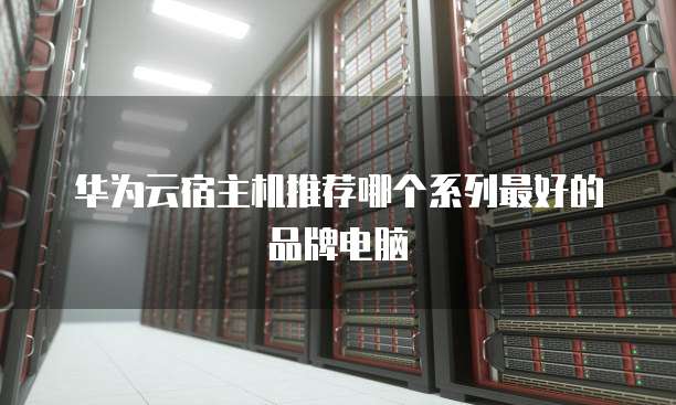 华为云宿主机推荐哪个系列最好的品牌电脑
