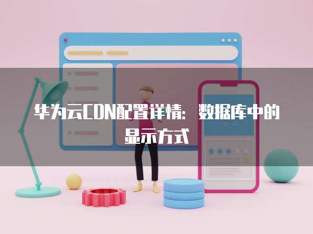 华为云CDN配置详情：数据库中的显示方式