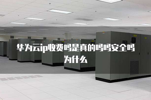 华为云ip收费吗是真的吗吗安全吗为什么
