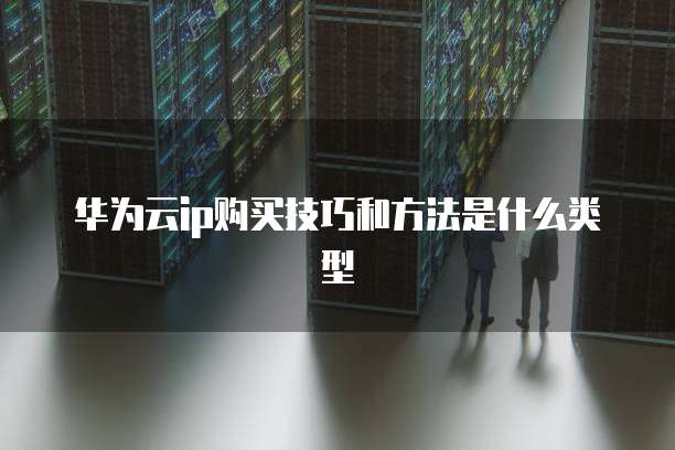 华为云ip购买技巧和方法是什么类型