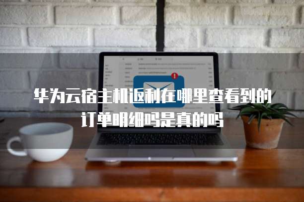 华为云宿主机返利在哪里查看到的订单明细吗是真的吗