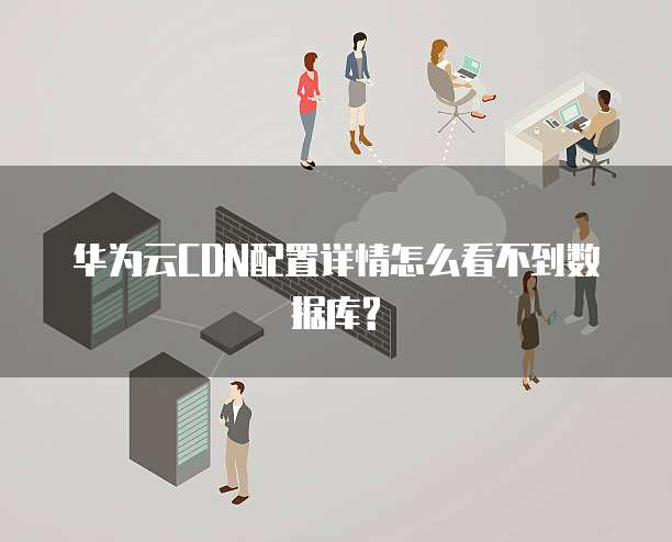 华为云CDN配置详情怎么看不到数据库?