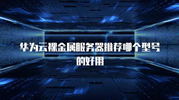 华为云裸金属服务器推荐哪个型号的好用