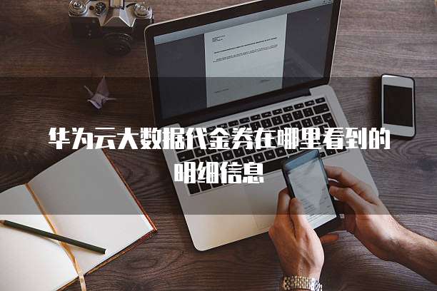 华为云大数据代金券在哪里看到的明细信息