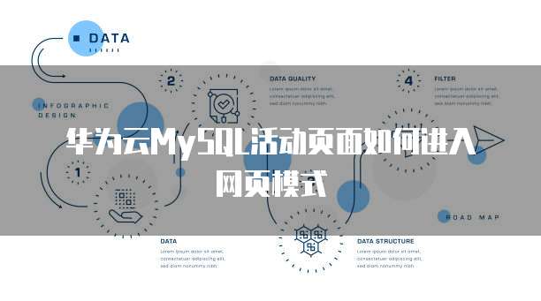 华为云MySQL活动页面如何进入网页模式