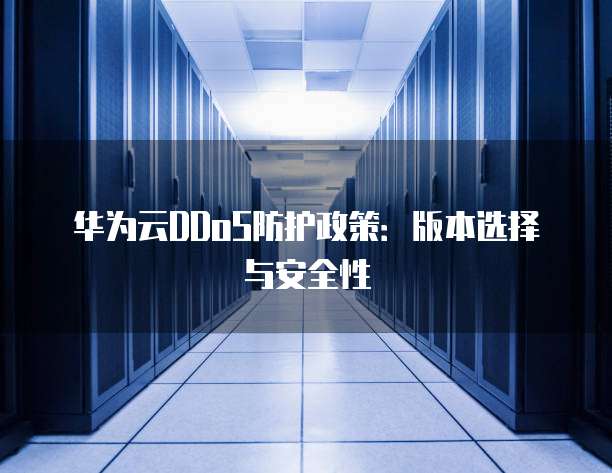 华为云DDoS防护政策:版本选择与安全性