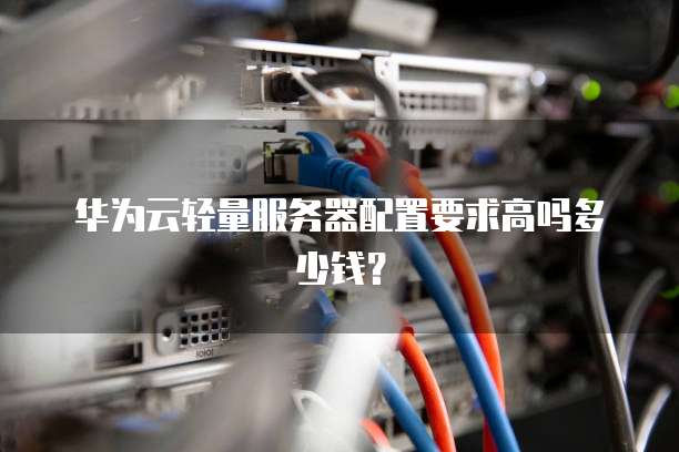 华为云轻量服务器配置要求高吗多少钱?