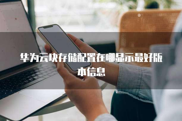 华为云块存储配置在哪显示最好版本信息