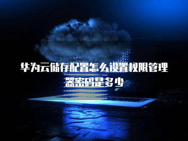 华为云储存配置怎么设置权限管理器密码是多少