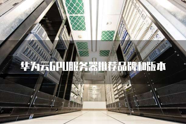 华为云GPU服务器推荐品牌和版本