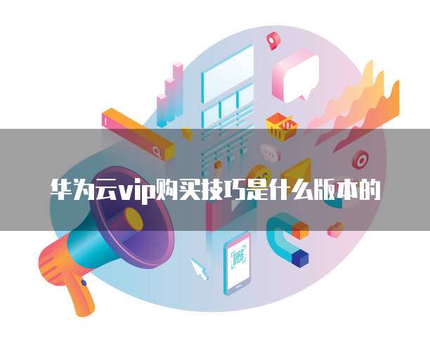 华为云vip购买技巧是什么版本的