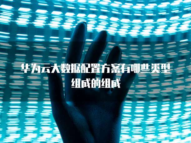 华为云大数据配置方案有哪些类型组成的组成