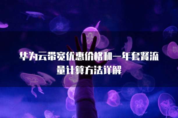 华为云带宽优惠价格和一年套餐流量计算方法详解