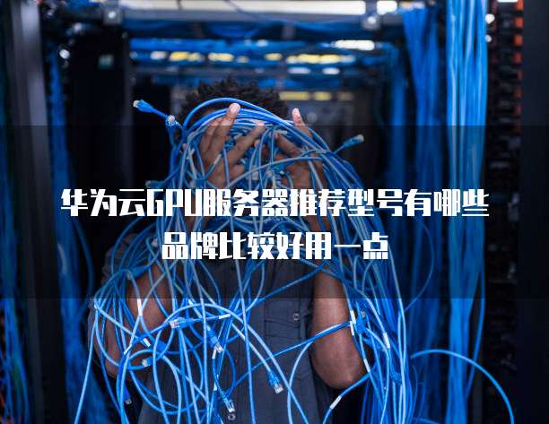 华为云GPU服务器推荐型号有哪些品牌比较好用一点