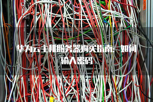 华为云主机服务器购买指南:如何输入密码