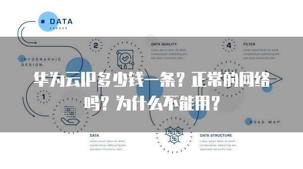华为云IP多少钱一条?正常的网络吗?为什么不能用?