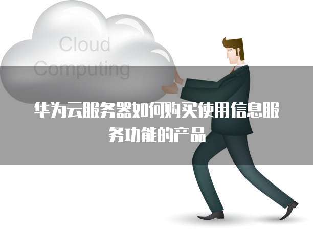 华为云服务器如何购买使用信息服务功能的产品