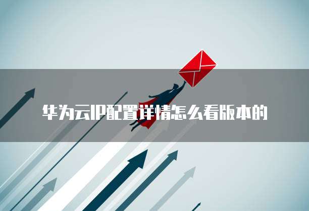 华为云IP配置详情怎么看版本的
