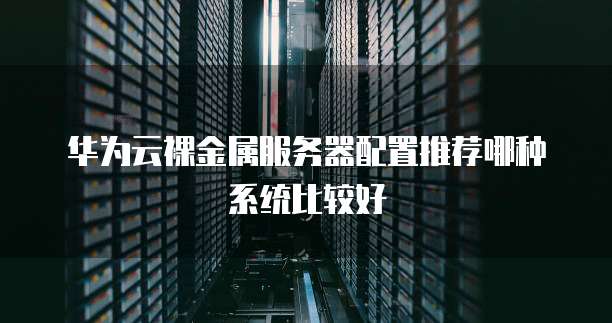 华为云裸金属服务器配置推荐哪种系统比较好
