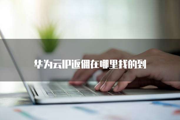 华为云IP返佣在哪里找的到