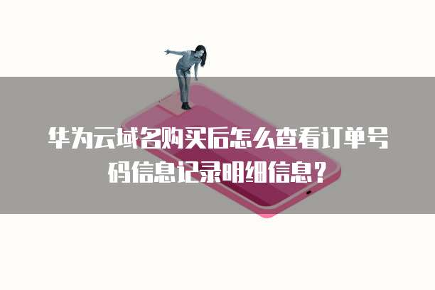 华为云域名购买后怎么查看订单号码信息记录明细信息？