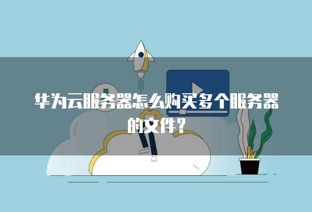 华为云服务器怎么购买多个服务器的文件?