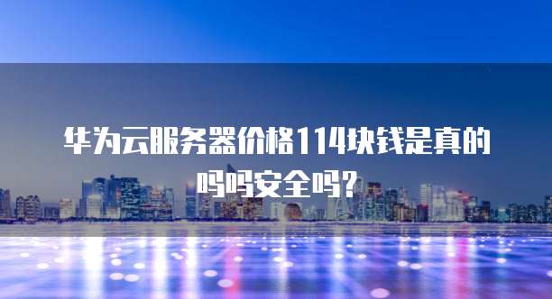 华为云服务器价格114块钱是真的吗吗安全吗？