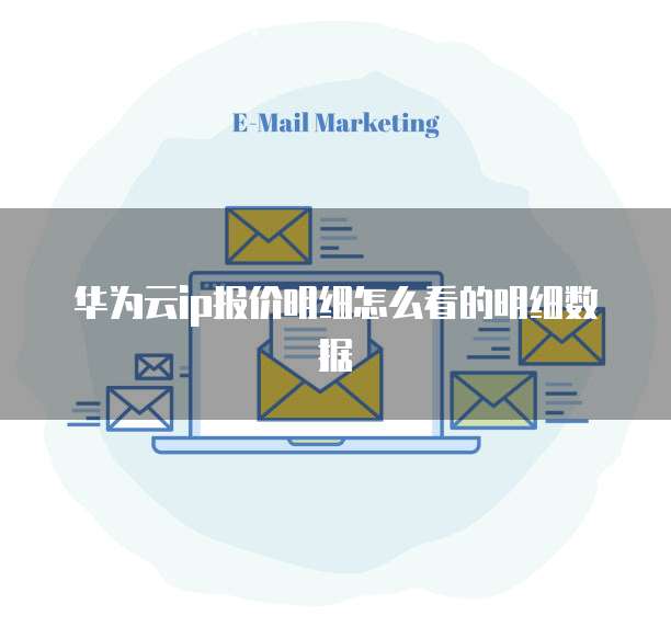 华为云ip报价明细怎么看的明细数据