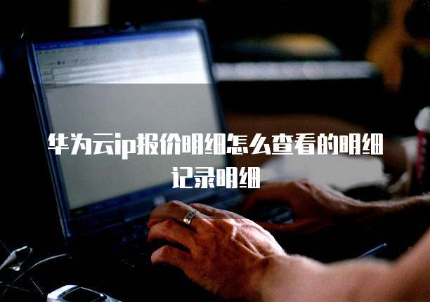 华为云ip报价明细怎么查看的明细记录明细
