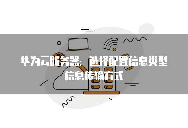 华为云服务器:选择配置信息类型信息传输方式