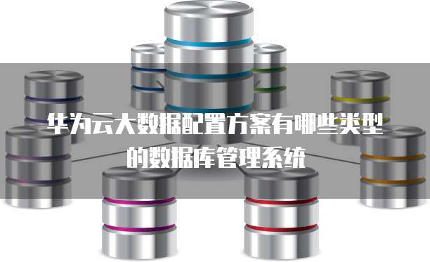 华为云大数据配置方案有哪些类型的数据库管理系统