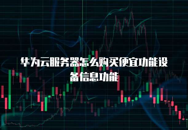 华为云服务器怎么购买便宜功能设备信息功能