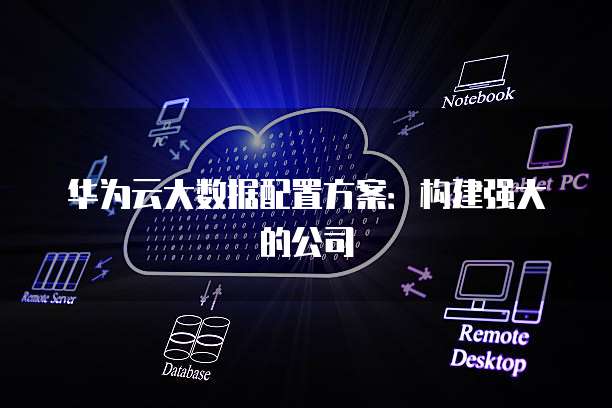 华为云大数据配置方案:构建强大的公司