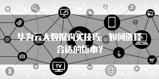 华为云大数据购买技巧:如何选择合适的版本?