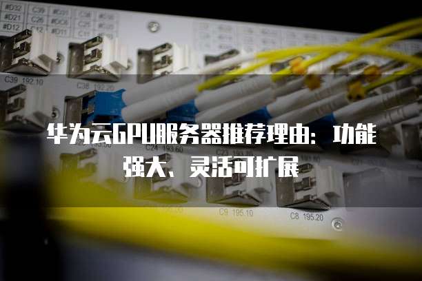 华为云GPU服务器推荐理由:功能强大、灵活可扩展