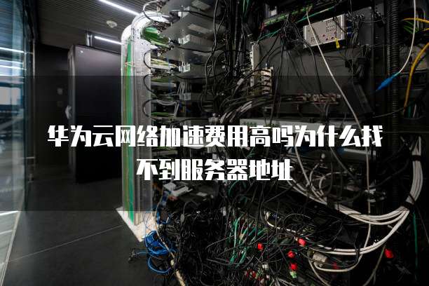 华为云网络加速费用高吗为什么找不到服务器地址