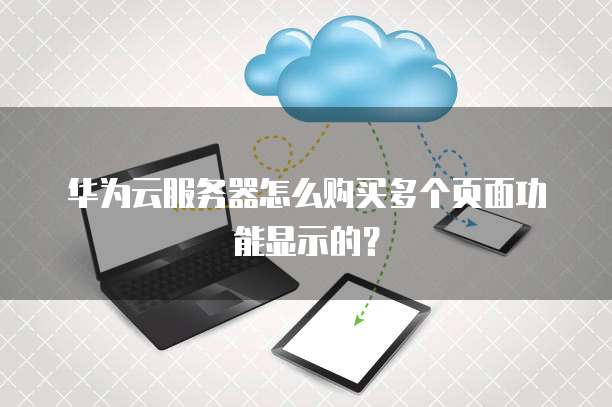 华为云服务器怎么购买多个页面功能显示的?