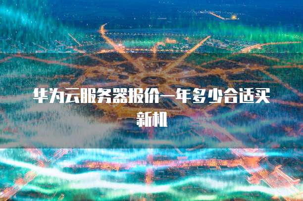 华为云服务器报价一年多少合适买新机