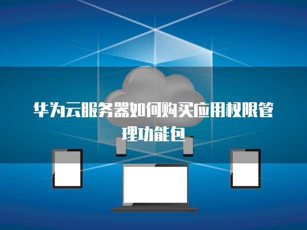 华为云服务器如何购买应用权限管理功能包