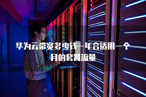 华为云带宽多少钱一年合适用一个月的套餐流量