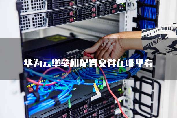 华为云堡垒机配置文件在哪里看